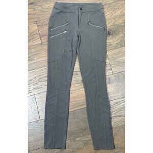 ATHLETA Moto Pant Ponte Twill Arbor Olive Sz 0 EUC